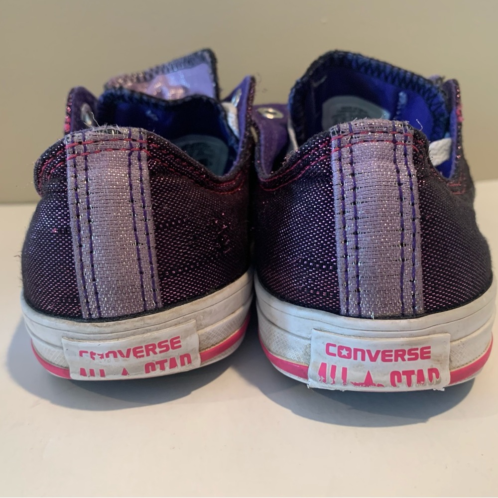 Converse All Stars Low Top Sparkle Shoes Size 5.5 - Picture 4 of 7